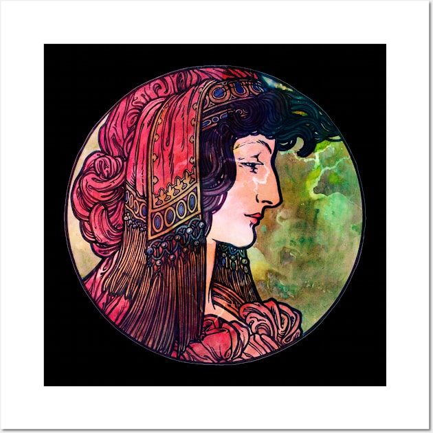 Belle Art Nouveau Lady Wall Art by Heartsake